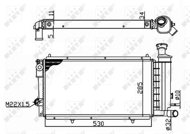 NRF 50406A Radiator, engine cooling