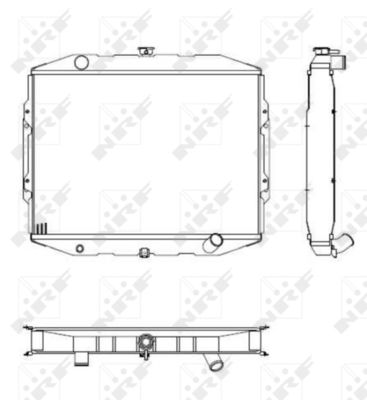 Radiator, engine cooling NRF 504125