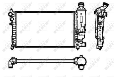 Radiator, engine cooling NRF 50434