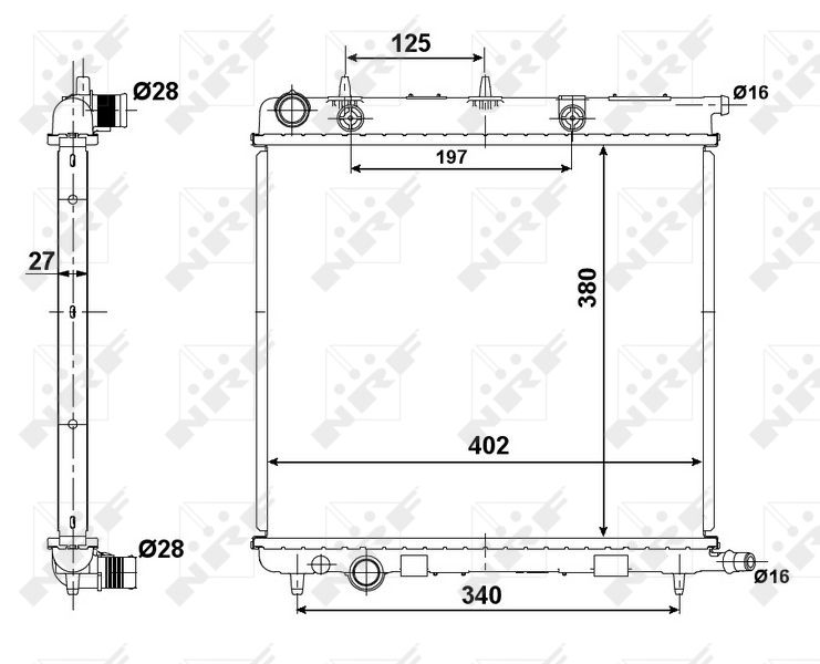 NRF 50439 Radiator, engine cooling