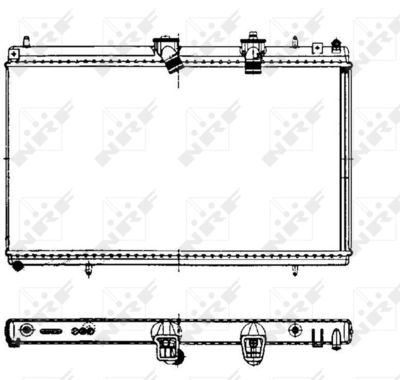 Radiator, engine cooling NRF 50442