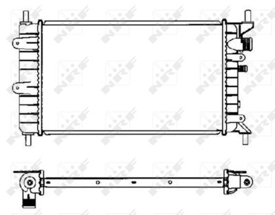 Radiator, engine cooling NRF 504437