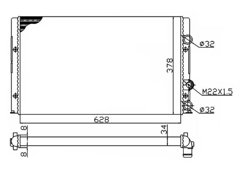 NRF 50457A Radiator, engine cooling