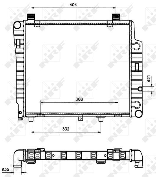NRF 50533 Radiator, engine cooling
