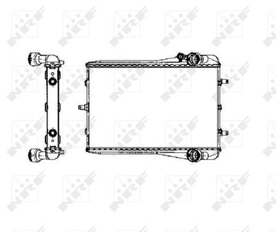Radiator, engine cooling NRF 50549