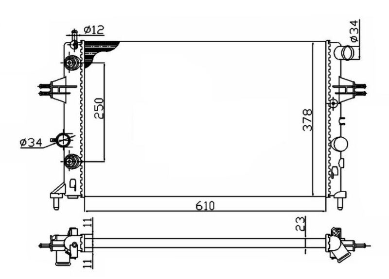 NRF 50562A Radiator, engine cooling