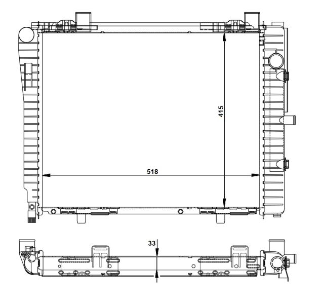 NRF 50593 Radiator, engine cooling