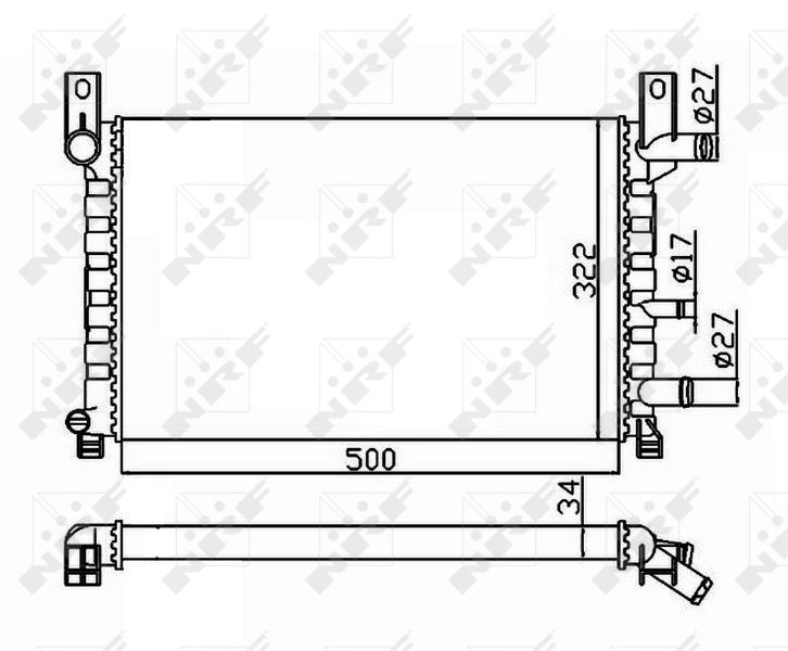 NRF 506220 Radiator, engine cooling
