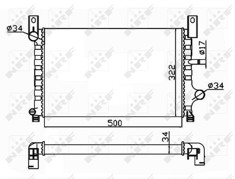 NRF 506224 Radiator, engine cooling