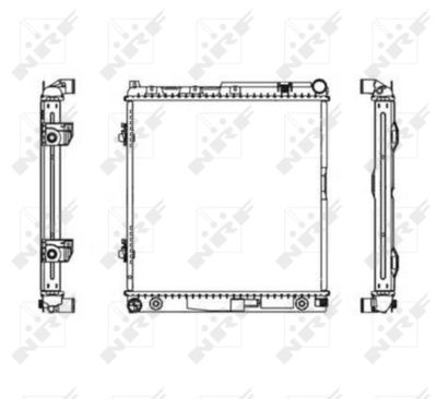 Radiator, engine cooling NRF 506575