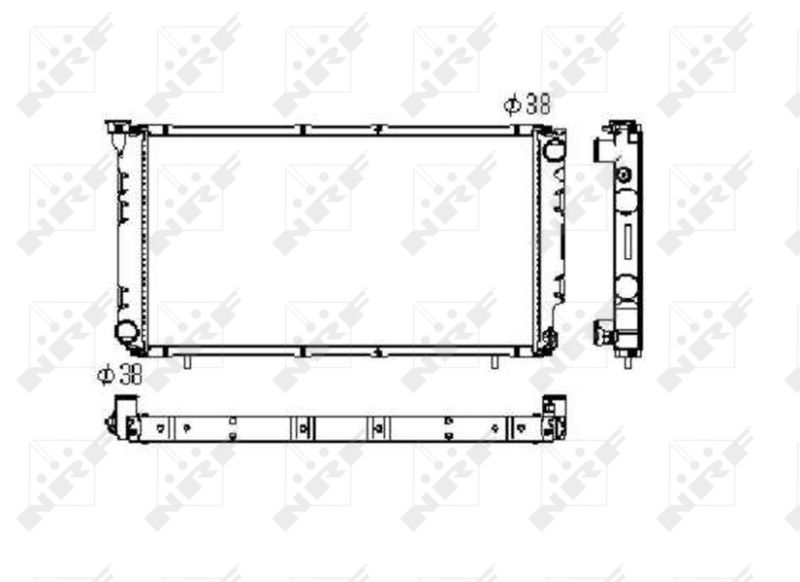 NRF 506671 Radiator, engine cooling