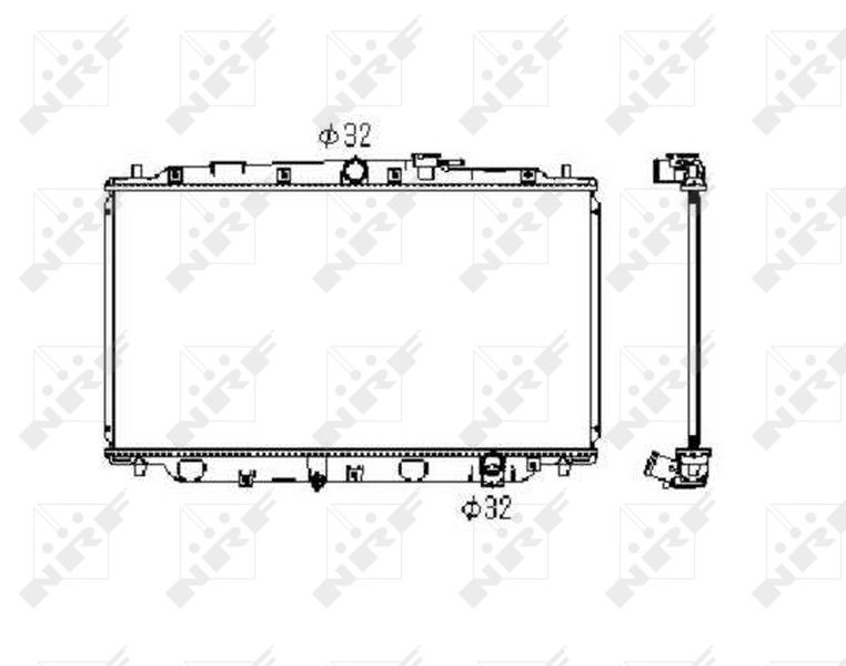 NRF 506743 Radiator, engine cooling