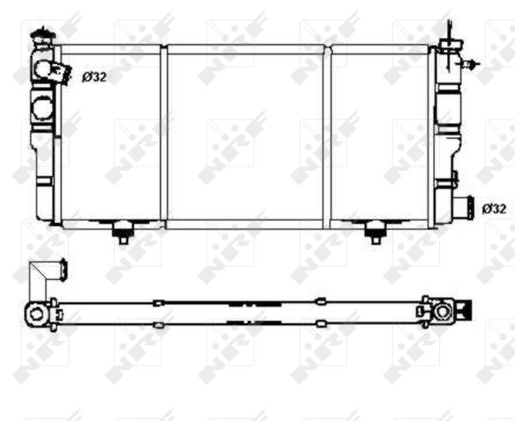 NRF 507120 Radiator, engine cooling