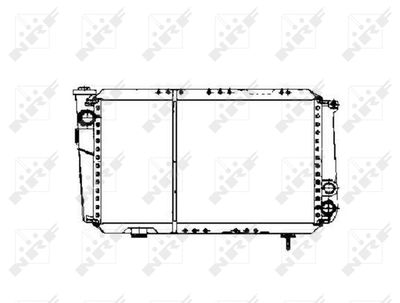 Radiator, engine cooling NRF 507343