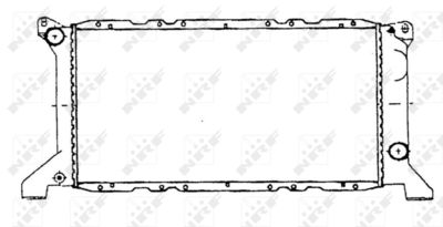 Radiator, engine cooling NRF 507373