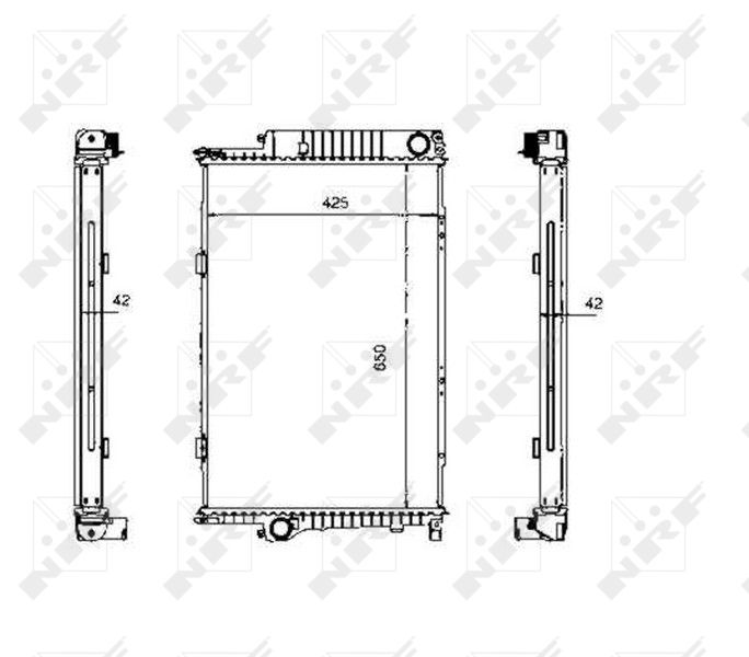 NRF 507620 Radiator, engine cooling