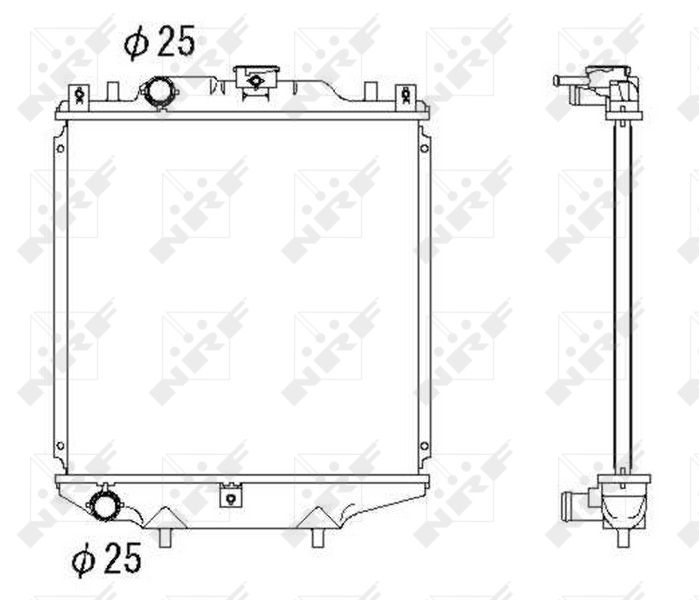 NRF 507643 Radiator, engine cooling