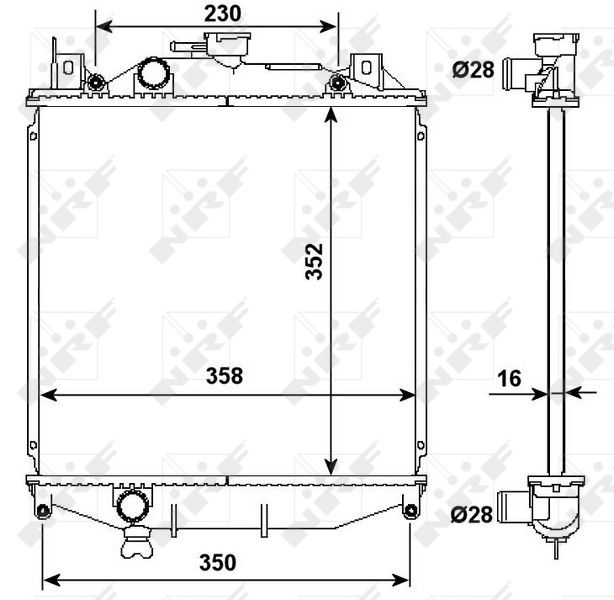 NRF 507644 Radiator, engine cooling