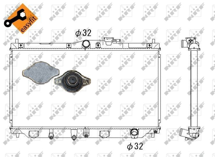 NRF 507728 Radiator, engine cooling