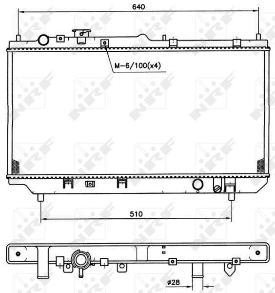 NRF 509511 Radiator, engine cooling