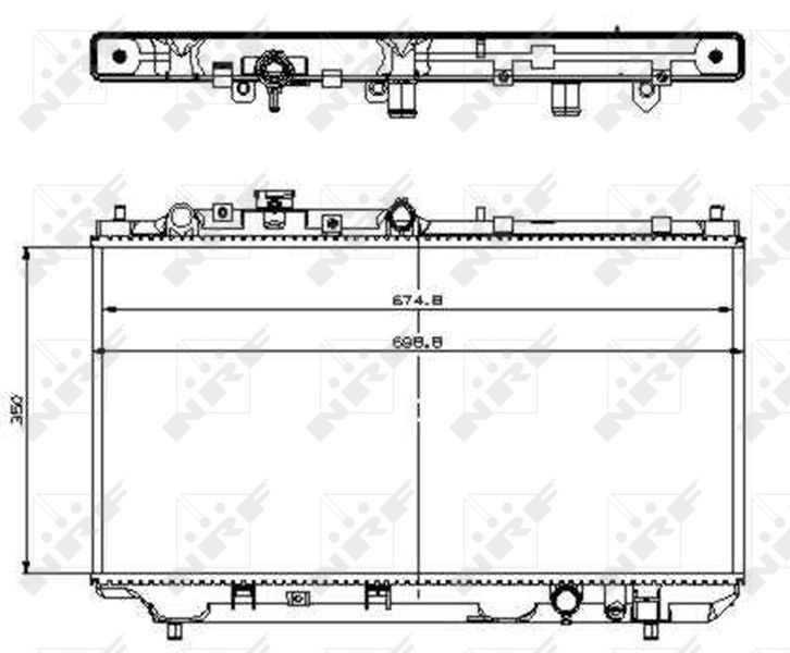 NRF 509512 Radiator, engine cooling
