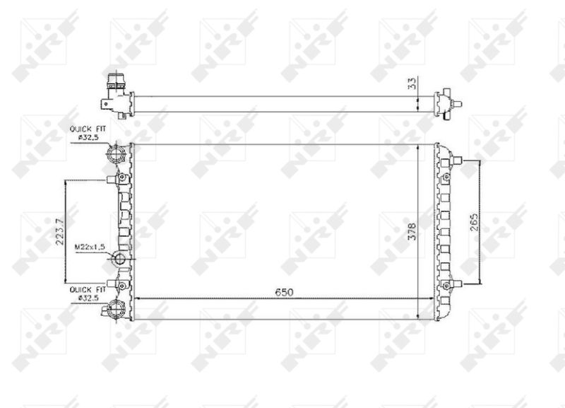 NRF 509644 Radiator, engine cooling