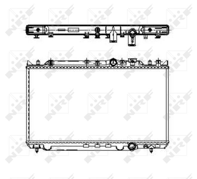 NRF 509653 Radiator, engine cooling
