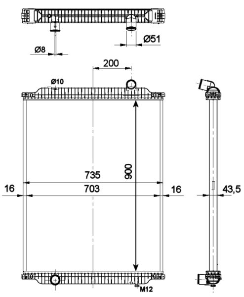 NRF 509700 Radiator, engine cooling