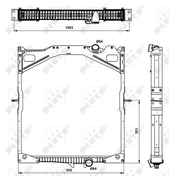NRF 509702 Radiator, engine cooling