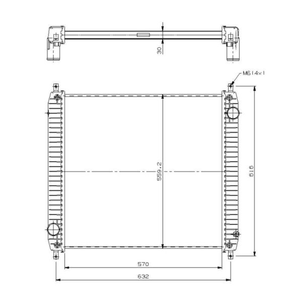NRF 509779 Radiator, engine cooling