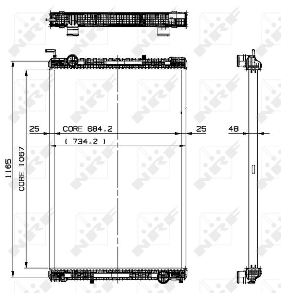 NRF 509885 Radiator, engine cooling