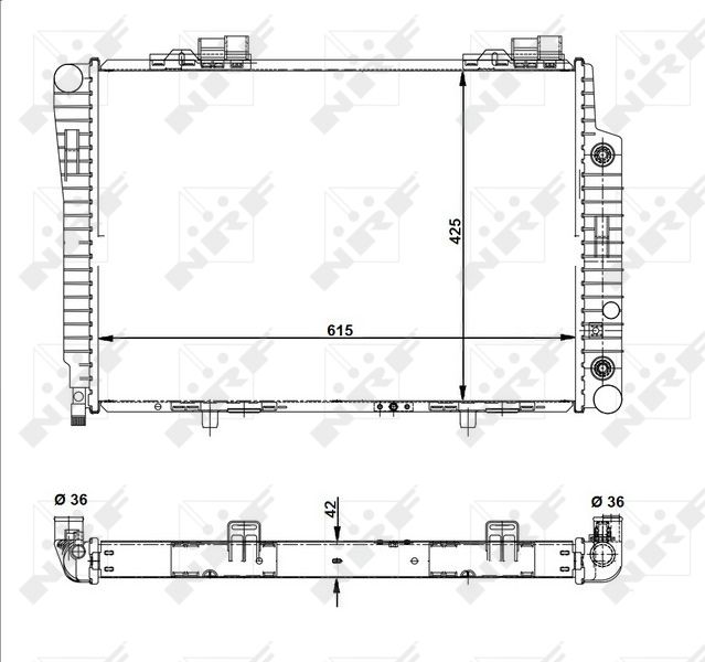 NRF 51281 Radiator, engine cooling