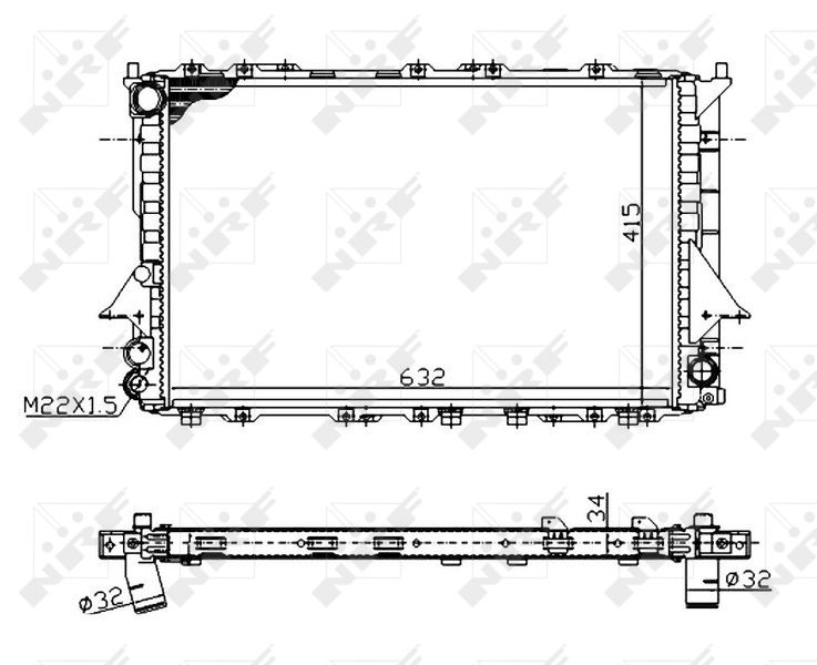 NRF 51320A Radiator, engine cooling