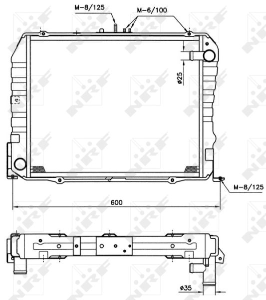 NRF 513962 Radiator, engine cooling