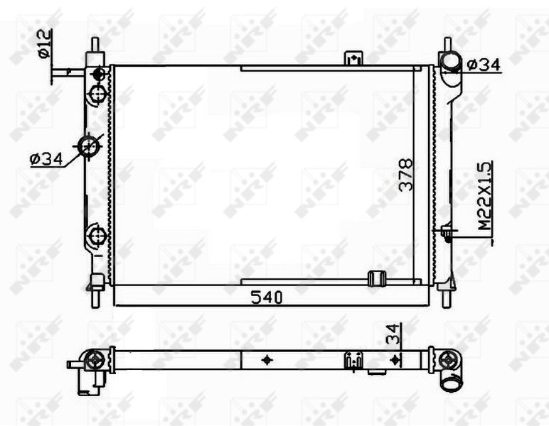 NRF 514647 Radiator, engine cooling
