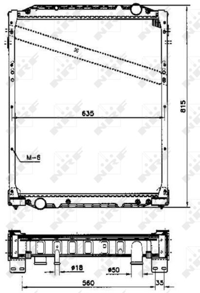 NRF 51593 Radiator, engine cooling