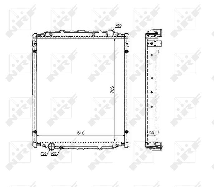 NRF 51604 Radiator, engine cooling
