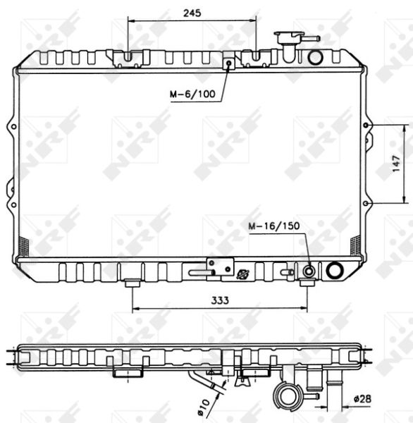 NRF 516354 Radiator, engine cooling