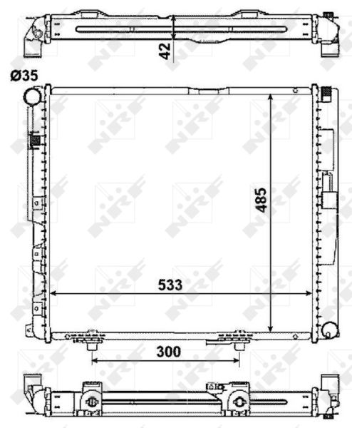 NRF 516572 Radiator, engine cooling