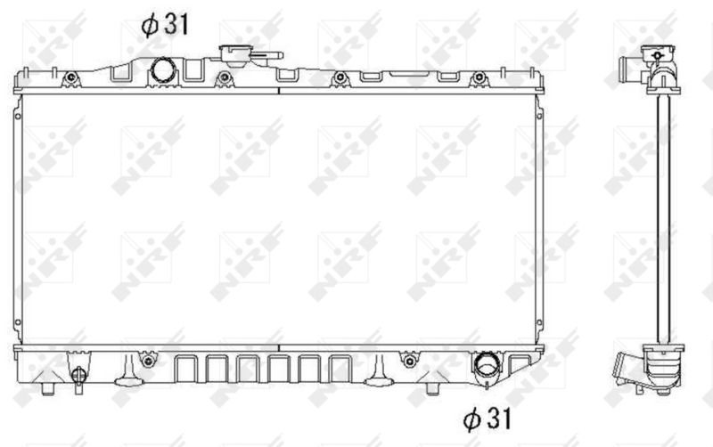 NRF 516712 Radiator, engine cooling