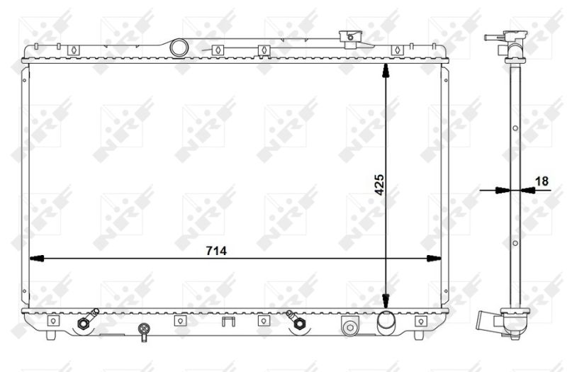 NRF 516721 Radiator, engine cooling