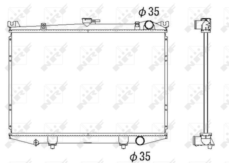 NRF 516842 Radiator, engine cooling
