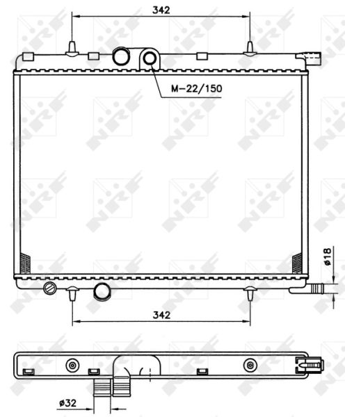 NRF 519524 Radiator, engine cooling