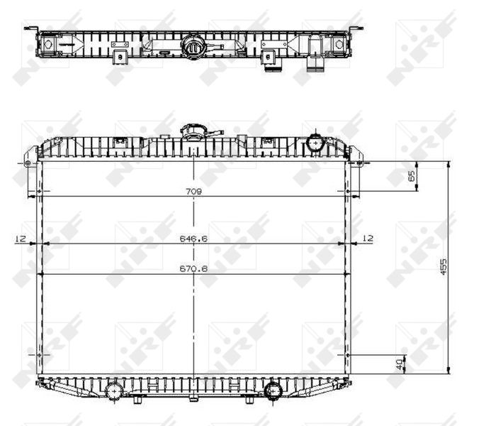 NRF 519533 Radiator, engine cooling