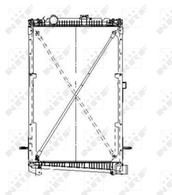 Radiator, engine cooling NRF 519679
