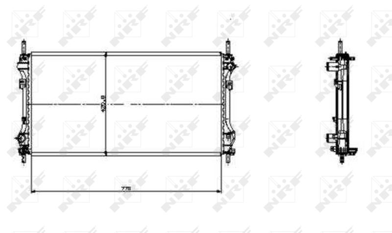 NRF 519697 Radiator, engine cooling