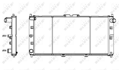 Radiator, engine cooling NRF 52121