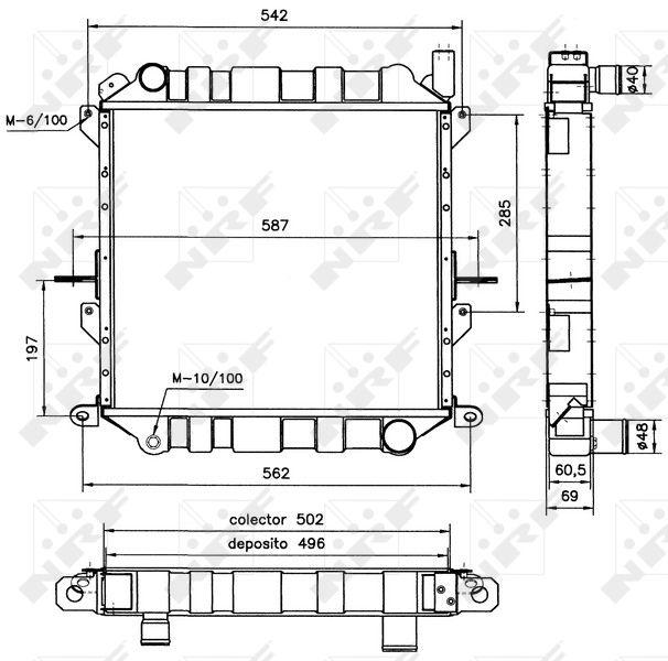 NRF 52126 Radiator, engine cooling