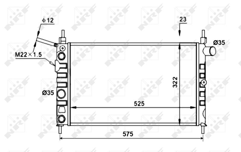 NRF 52156 Radiator, engine cooling
