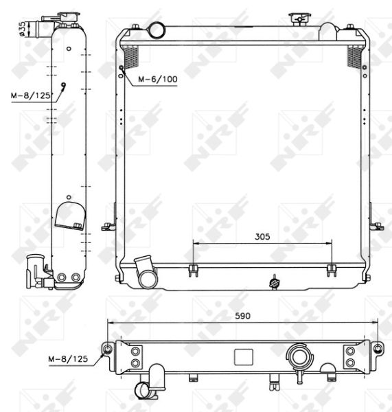 NRF 52185 Radiator, engine cooling